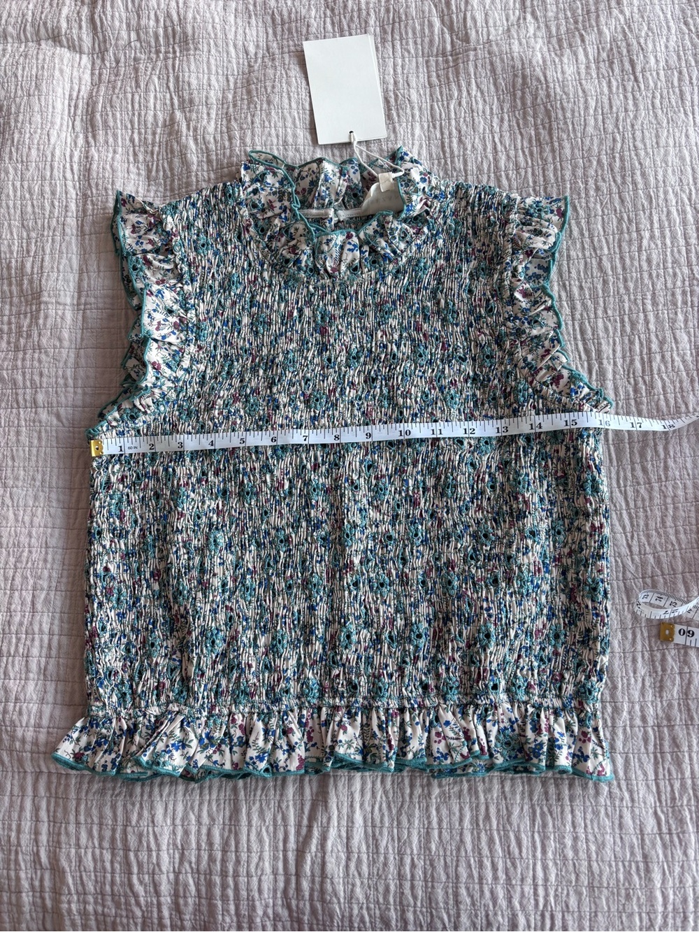 NWT Sézane Samona Blouse in Ostuni Print Size 4/36 - Picture 8 of 10
